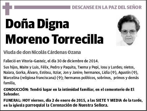 MORENO TORRECILLA,DIGNA