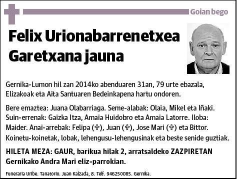 URIONABARRENETXEA GARETXANA,FELIX