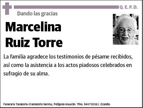 RUIZ TORRE,MARCELINA