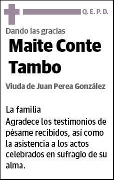 CONTE TAMBO,MAITE