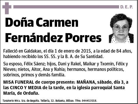 FERNANDEZ PORRE,CARMEN