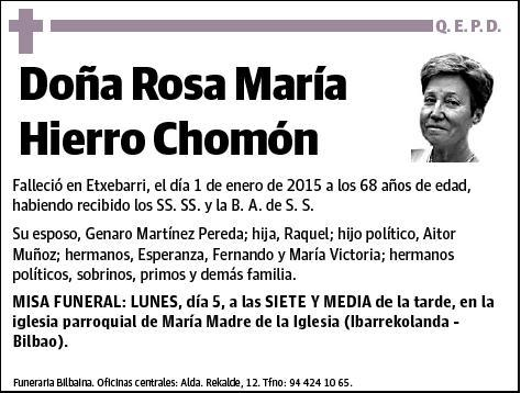 HIERRO CHOMON,ROSA MARIA