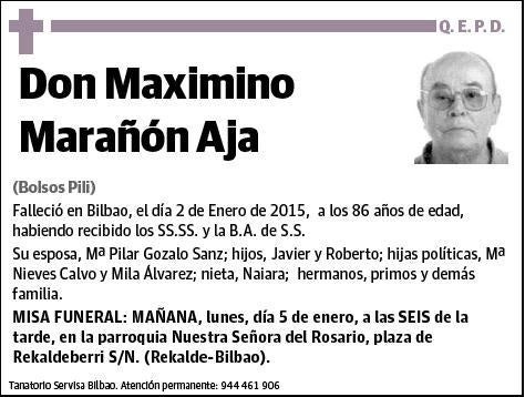 MARAÑON AJA,MAXIMINO