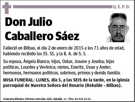 CABALLERO SAEZ,JULIO