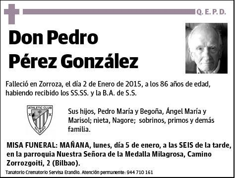 PEREZ GONZALEZ,PEDRO