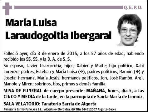 LARAUDOGOITIA IBERGARAI,MARIA LUISA