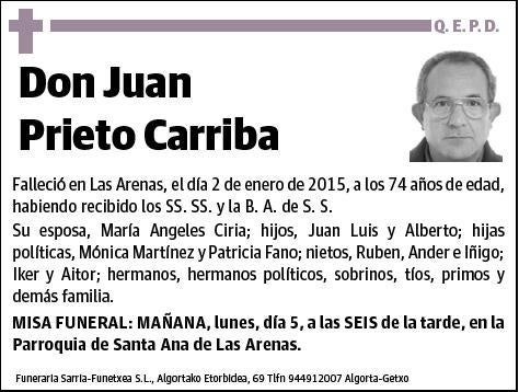 PRIETO CARRIBA,JUAN