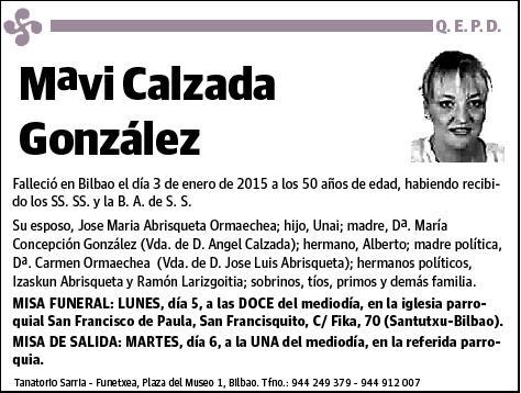 CALZADA GONZALEZ,MARIVI