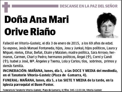 ORIVE RIAÑO,ANA MARI