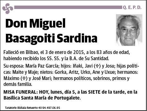 BASAGOITI SARDINA,MIGUEL