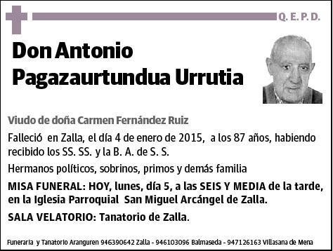 PAGAZAURTUNDUA URRUTIA,ANTONIO