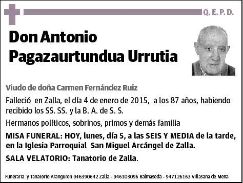 PAGAZAURTUNDUA URRUTIA,ANTONIO