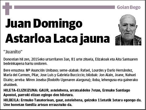 ASTARLOA LACA,JUAN DOMINGO