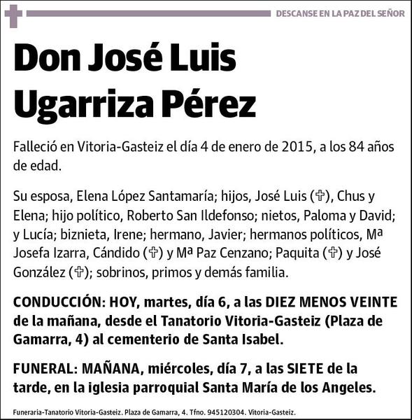 UGARRIZA PEREZ,JOSE LUIS