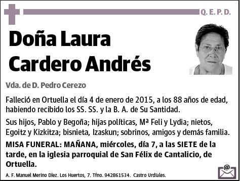 CARDERO ANDRES,LAURA