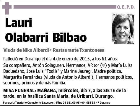 OLABARRI BILBAO,LAURI