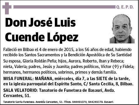 CUENDE LOPEZ,JOSE LUIS