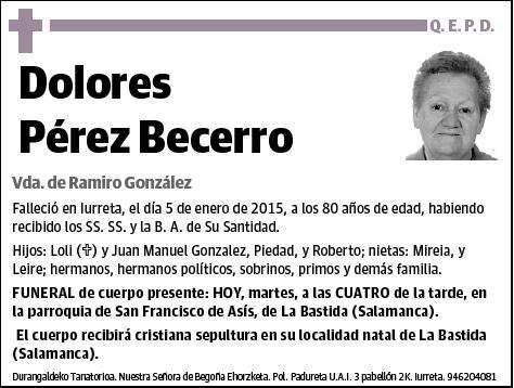 PEREZ BECERRO,DOLORES