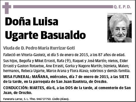 UGARTE BASUALDO,LUISA