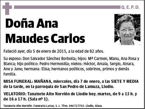 MAUDES CARLOS,ANA