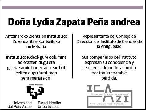 ZAPATA PEÑA,LYDIA