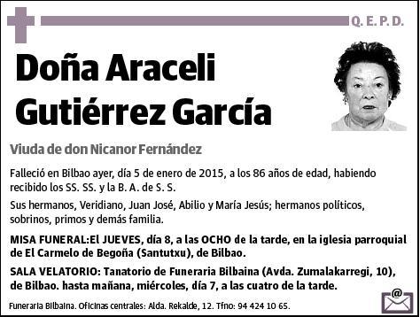 GUTIERREZ GARCIA,ARACELI