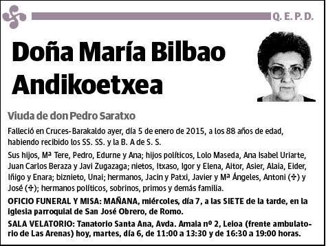 BILBAO ANDIKOETXEA,MARIA