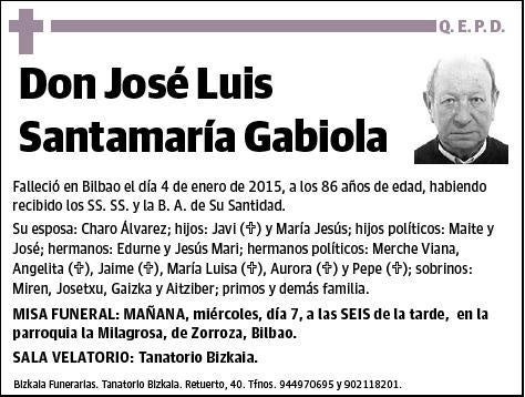 SANTAMARIA GABIOLA,JOSE LUIS