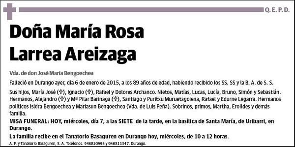 LARREA AREIZAGA,MARIA ROSA