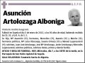 ARTOLOZAGA ALBONIGA,ASUNCION