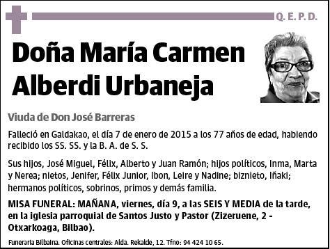 ALBERDI URBANEJA,MARIA CARMEN