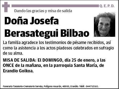 BERASATEGUI BILBAO,JOSEFA