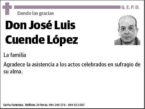 CUENDE LOPEZ,JOSE LUIS