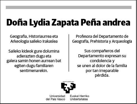 ZAPATA PEÑA,LYDIA