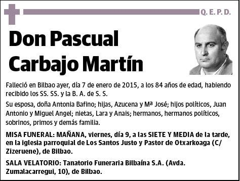 CARBAJO MARTIN,PASCUAL