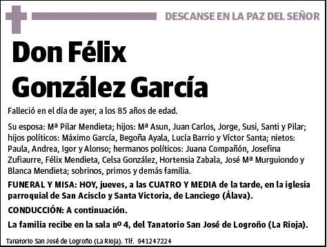 GONZALEZ GARCIA,FELIX