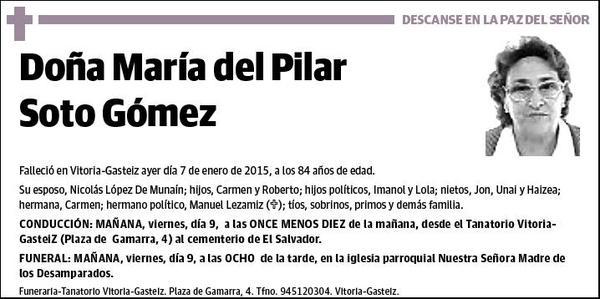 SOTO GOMEZ,MARIA DEL PILAR