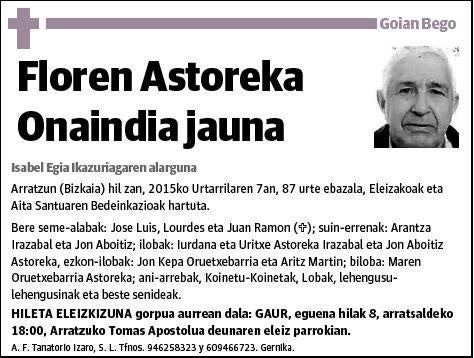 ASTOREKA ONAINDIA,FLOREN