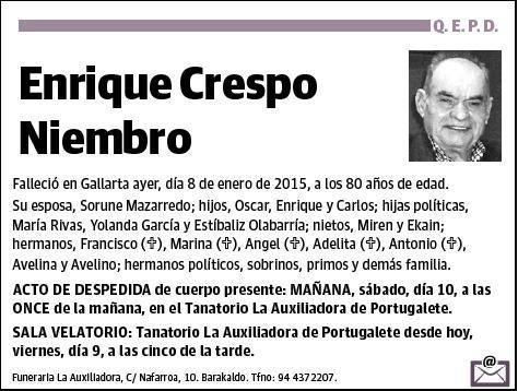 CRESPO NIEMBRO,ENRIQUE