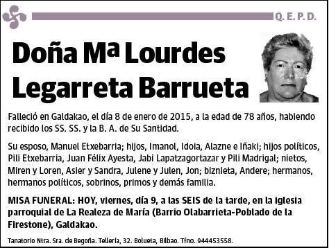 LEGARRETA BARRUETA,Mª LOURDES