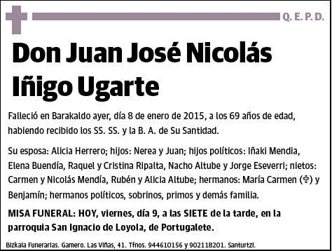 IÑIGO UGARTE,JUAN JOSE NICOLAS