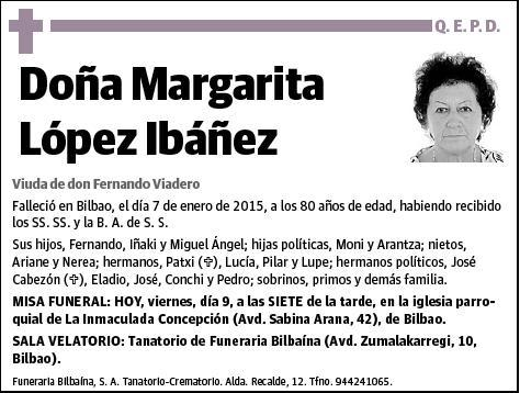 LOPEZ IBAÑEZ,MARGARITA