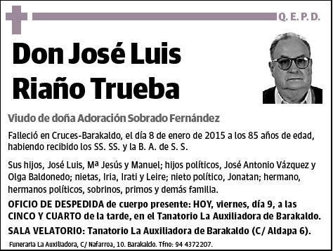 RIAÑO TRUEBA,JOSE LUIS