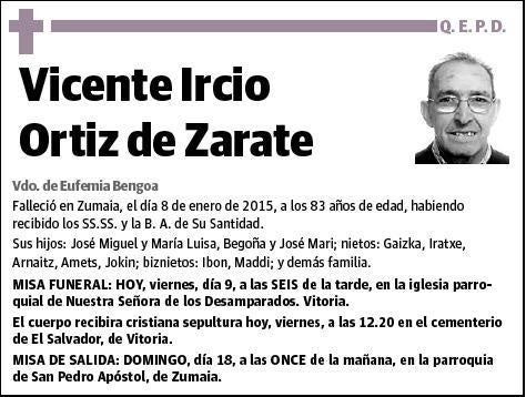 IRCIO ORTIZ DE ZARATE,VICENTE