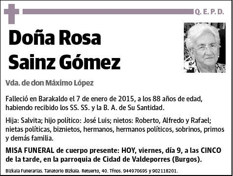 SAINZ GOMEZ,ROSA