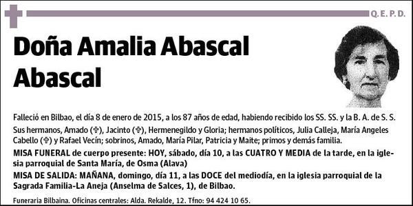 ABASCAL ABASCAL,AMALIA