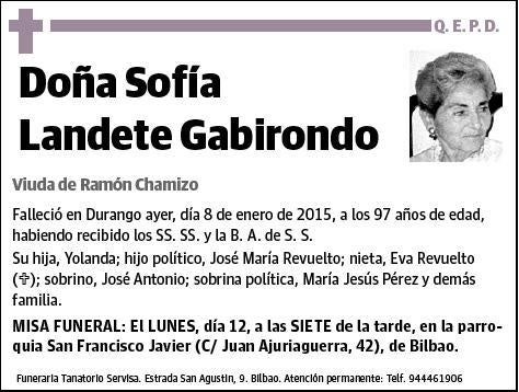 LANDETE GABIRONDO,SOFIA