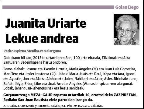 URIARTE LEKUE,JUANITA