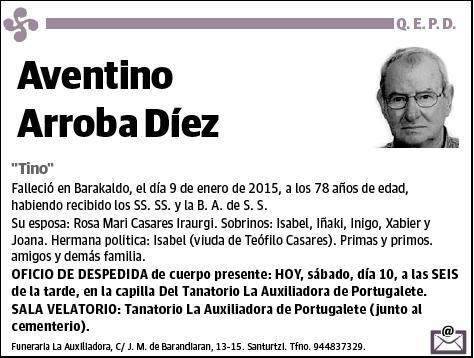 ARROBA DIEZ,AVENTINO