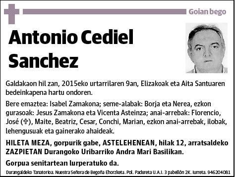 CEDIEL SANCHEZ,ANTONIO